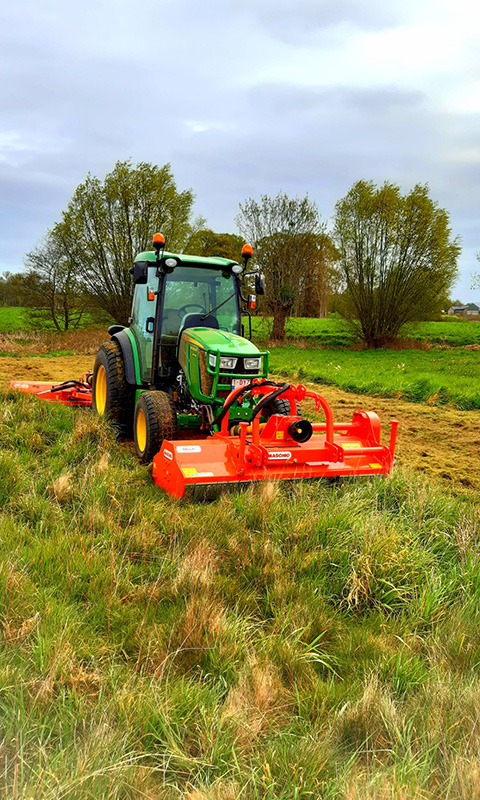 klepel maaien met of zonder opvang