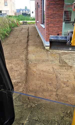 uitgraven van opritten en parkings