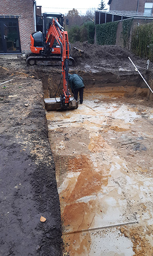 uitgraven zwembaden en poolhouses